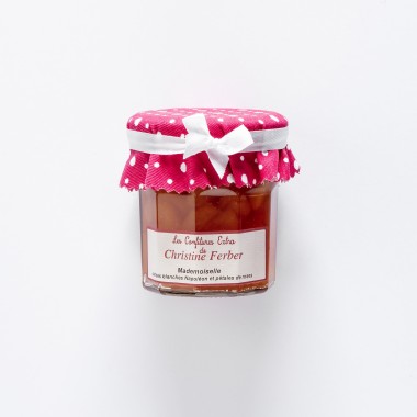 Christine Ferber Confiture extra Mademoiselle Cerises blanches Napoléon et Pétales de Roses
